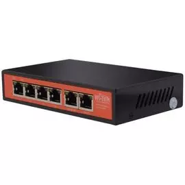 Повторитель PoE Wi-Tek WI-PE51E 1 PoE in порт 100Base-TX 802.3af/at/bt 48В до 60Вт, 4 PoE out порта 100Base-TX 802.3af/at 48В до 30Вт,1 порт 100Base-T