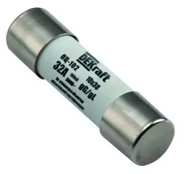 Предохранитель DEKraft 21369DEK цилиндрический 32A 10x38 ПЦ-102