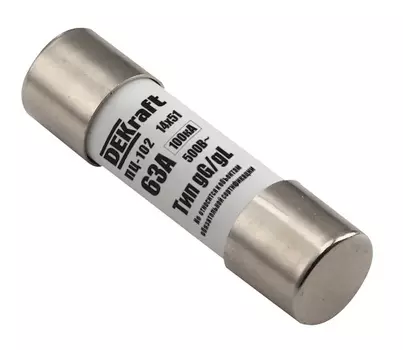 Предохранитель DEKraft 21380DEK цилиндрический 40A 14x51 ПЦ-102