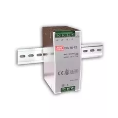 Преобразователь AC-DC сетевой Mean Well DR-75-24 75 Вт; выход 24В @ 3.2А; вход: 85...264VAC / 120...370VDC; -10...60°C; на DIN рейку