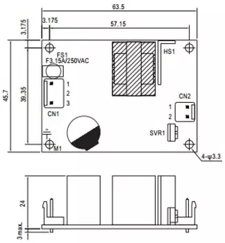 Преобразователь AC-DC сетевой Mean Well EPS-15-12 15Вт, мощность без нагрузки <0.3Вт, вход 85…264V AC, 47…63Гц /120…370В DC, выход 12В/1.25A, изоляция