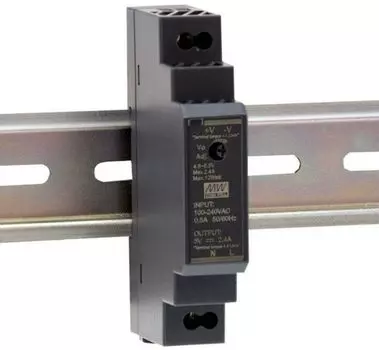 Преобразователь AC-DC сетевой Mean Well HDR-15-15 источник питания 15В, монтаж на DIN-рейку