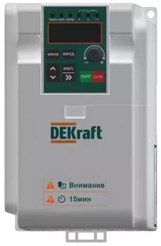 Преобразователь частоты DEKraft DEKV060G1R5S2 DEKV060-1.5кВт 1 фаза 220В