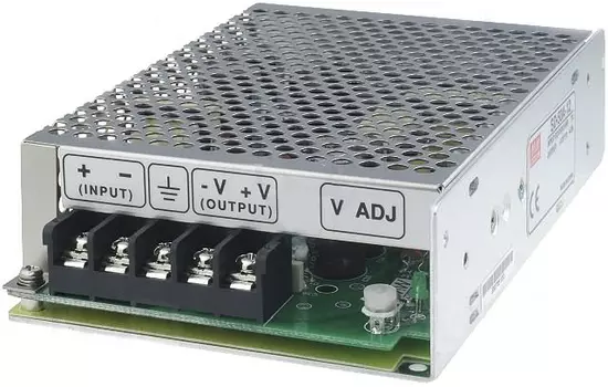 Преобразователь DC-DC модульный Mean Well SD-50B-5 50Вт, Uвх=19-36В, один выход 5В/10А, подстр. Uвых=4.5...5.5В, изоляция 1500VAC, 159х97х38мм, -10°С.