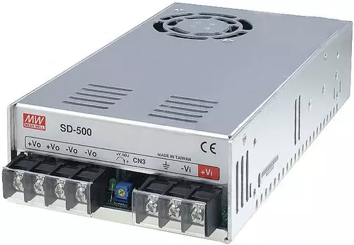 Преобразователь DC-DC модульный Mean Well SD-500L-48 конвертор: 500 Вт; корпус в кожухе; выход 48В @ 10.5А; вход: 19...72 [24] В; -20...60 °C; изоляци