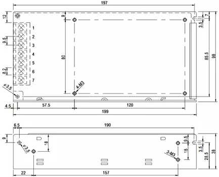 Преобразователь DC-DC модульный Mean Well SD-100B-24 конвертор: CASE; 100 Вт; Выход 24В / 4.2А; Вход: 19...36 [24] В; -10...60 °C