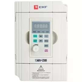 Преобразователь EKF VT100-1R5-1B частоты 1.5/2.2кВт 1х230В VECTOR-100 PROxima