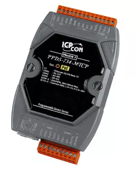 Преобразователь ICP DAS PPDS-734-MTCP CR Programmable Device Server with PoE, Modbus Gateway, 1 RS-232 port, 1 RS-485 port and 1 RS