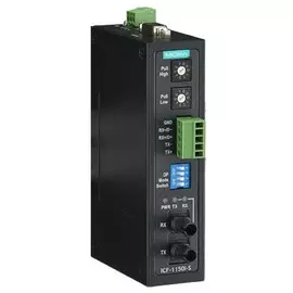 Преобразователь MOXA ICF-1150I-S-ST Industrial RS-232/422/485 to Fiber Optic Converter, ST Single mode, with 2kV 2-way Isolation