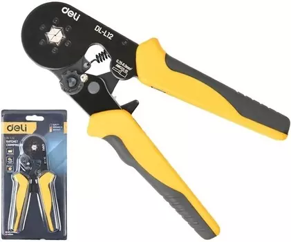 Пресс-клещи Deli DL-L12 шестигранные для обжима наконечников 0,25-6 кв.мм
