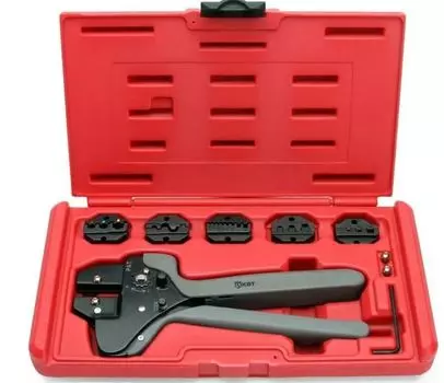 Пресс-клещи КВТ 55922 с набором матриц CTF серия ПРОФИ