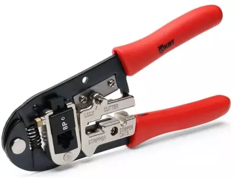 Пресс-клещи КВТ 55928 для RJ разъемов JT-01 серия ПРОФИ