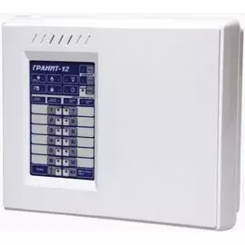 Прибор приёмно-контрольный Сибирский Арсенал Гранит-12 12 зон, 2 ПЦН, эл. ключ, под аккумулятор 4/7 Ач, гибкое программирование