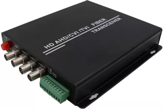 Приемник OSNOVO RA-H42-15F 4 каналов HDCVI/HDTVI/AHD/CVBS и 1 двунаправленного канала управления (RS485/полудуплекс) по одномодовому оптоволокну до 20