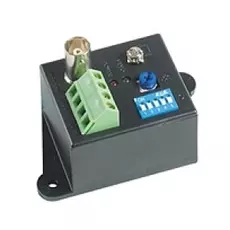 Приемник SC&T TTA111VR с БП видео сигнала по витой паре на 2400 м. (в паре с TTA111VT), 1 видео выход BNC, 1 вход с витой пары под клеммы, 5 диапазоно