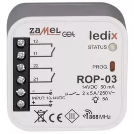 Приемник Zamel ROP-03 беспроводной 2 канала, в монт.коробку