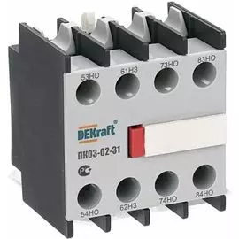 Приставка DEKraft 24106DEK контактная доп.контакты 3НО+1НЗ лицевой установки ПК-03