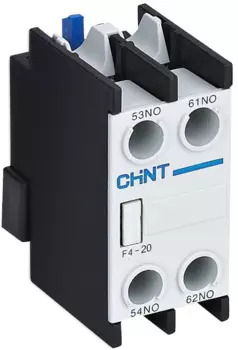 Приставка доп. контакты CHINT 257024 F4-20 к контактору NC1 и NC2