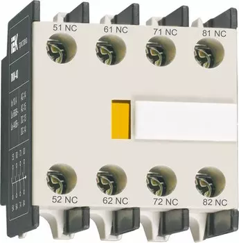 Приставка IEK KPK10-04 ПКИ-04 дополнительные контакты 4NC