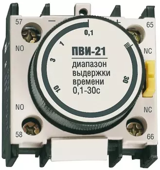 Приставка IEK KPV20-11-1 ПВИ-21 задержка на выкл. 0,1-30сек 1NO+1NC