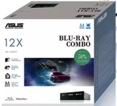 Привод BD-Combo ASUS BC-12D2HT/BLK/G/AS 12x H/H Черный RTL