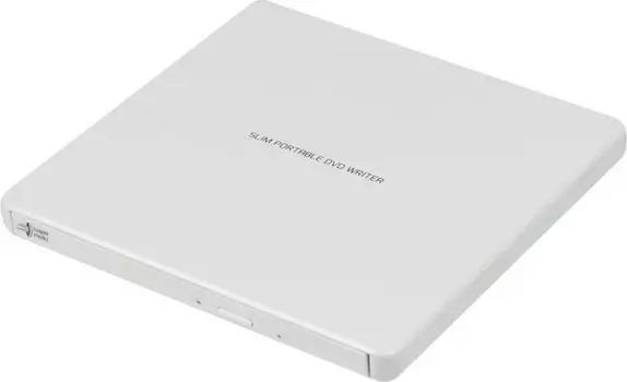 Привод DVD±RW внешний LG GP60NW60.AUAE12W White Slim Ret. USB 2.0 (совместим с 3.0)