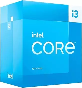 Процессор Intel Core i3-13100 Raptor Lake 4C/8T 3.4-4.5GHz (LGA1700, L3 12MB, UHD Graphics 730 1.5GHz, 10nm, 60W TDP) BOX