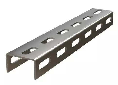 Профиль Hyperline TMS-NPS-1-50-30-200-2,5-SZ перфорированный П-образный средний 50х30х200-2,5 мм