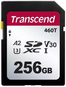 Промышленная карта памяти SDXC 256Gb Transcend TS256GSDC460T 460T A2/U3/V30, 3D TLC BiCS5