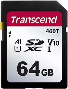 Промышленная карта памяти SDXC 64Gb Transcend TS64GSDC460T 460T A1/U1/V30, 3D TLC BiCS5