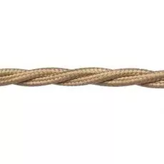 Провод Bironi B1-422-719-50 витой, 2*0,75, цвет песочное золото,