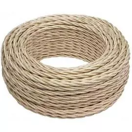 Провод Bironi B1-425-075-50 витой 2*2,5, цвет слоновая кость глянец