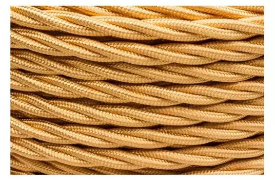 Провод Bironi B1-425-079-50 витой, 2*2,5, цвет золото глянец,