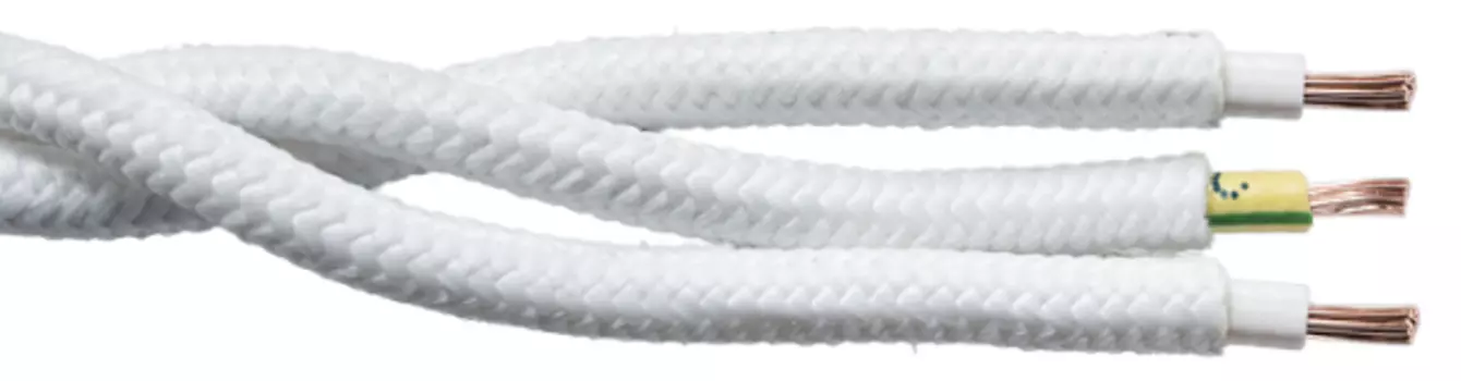 Провод Bironi B1-434-71-50 витой 3*1,5, цвет белый