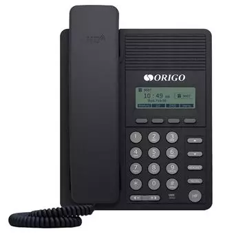 Проводной IP-телефон ORIGO OPH120/A1A с монохромным дисплеем 2.3", 100Base-TX WAN PoE, 100Base-TX LAN, без адаптера питания