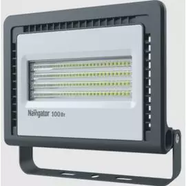 Прожектор светодиодный Navigator NFL-01-100-4K-LED 14 149 100Вт, 200–240В, 4000К, 8100лм, 241х220х49мм, черный (14149)