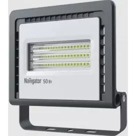 Прожектор светодиодный Navigator NFL-01-50-4K-LED 50Вт, 200–240В, 4000К, 4100лм, 180х183х38мм, черный (14145)