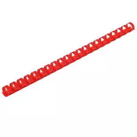 Пружина BRAUBERG 530923 пластиковая, 100 шт., 16 мм (для сшивания 101-120 л.), красные