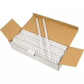 Пружина Fellowes FS-53316 пластиковая, 14 мм. белый, 25 шт