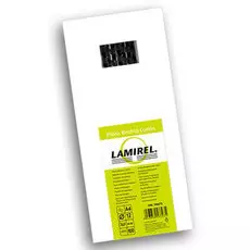 Пружина Fellowes LA-78673 пластиковая Lamirel, 12 мм, черный, 100шт