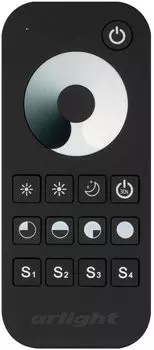 Пульт Arlight SMART-R24-DIM Black 031934 (1 зона, 2.4G) IP20 пластик