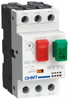 Пускатель CHINT 495076 NS2-25, 0.63-1А (R)