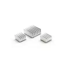 Радиатор HKSHAN Heat sink for Raspberry Pi для всех моделей, набор 14*14 мм x 1 шт., 8*8 мм x 2 шт.