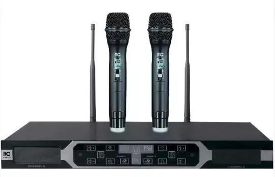 Радиосистема ITC T-521UF UHF двухканальная радиосистема с двумя ручными микрофонами. Touch screen на передней панели для управления. Частотный диапазо