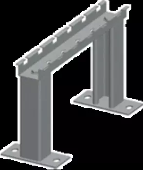 Рама Lanmaster LAN-MT-KR400-EZ напольная для лотка шириной 400мм