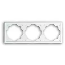 Рамка ABB 1754-0-2437 3 поста, IP20 (белая)