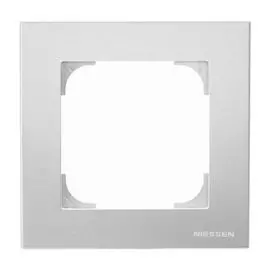 Рамка ABB 2CLA857100A1301 1-постовая, серебристый алюминий