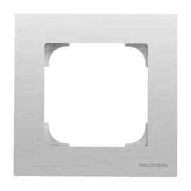 Рамка ABB 2CLA857100A1401 1-постовая, нержавеющая сталь