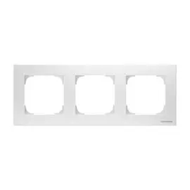 Рамка ABB 2CLA857300A1101 3-постовая, альпийский белый