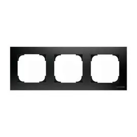 Рамка ABB 2CLA857300A1501 3-постовая, чёрный бархат
